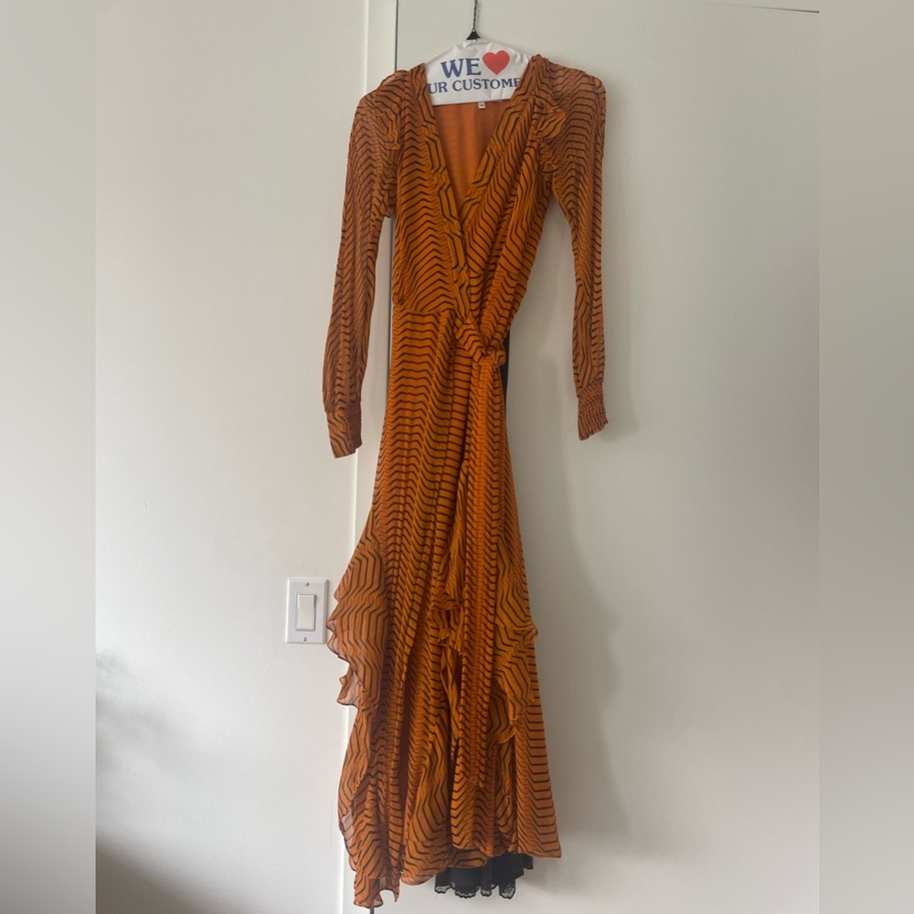 DVF printed chiffon dress